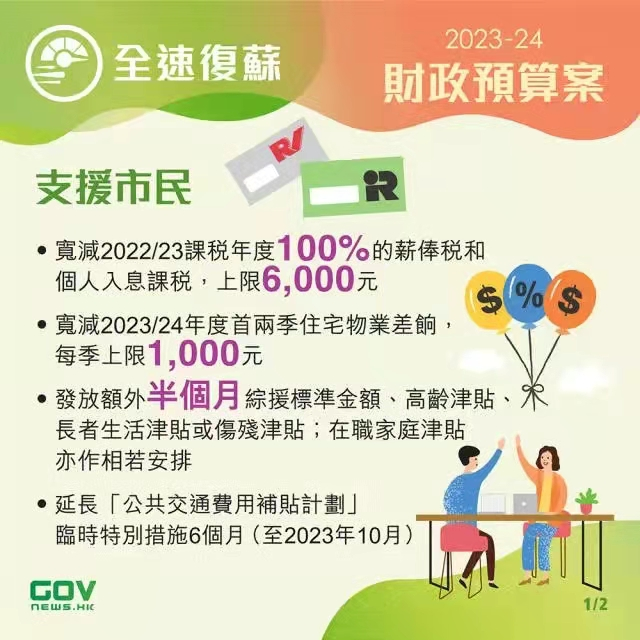香港政府發(fā)布2023-24年度財(cái)政預(yù)算案，推出多項(xiàng)利民措施!香港經(jīng)濟(jì)將迎來新機(jī)遇!
